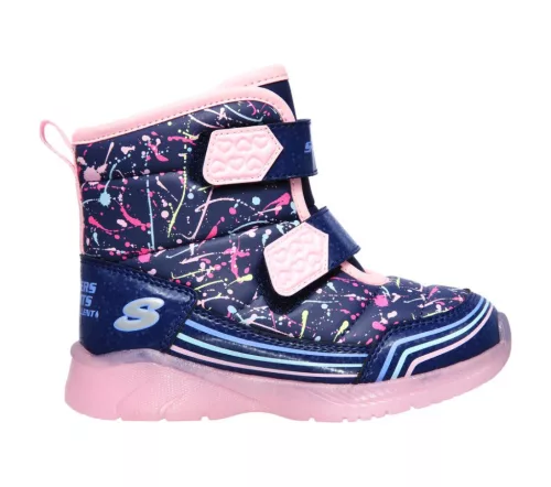 Skechers villogós lány csizma 302653N-NVMT-28