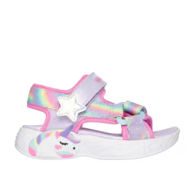 Skechers villogós lány szandál 303107N-LVMT-24