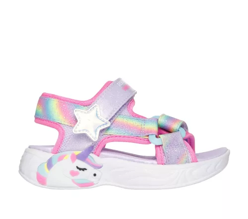 Skechers villogós lány szandál 303107N-LVMT-24