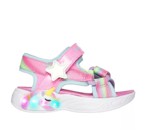 Skechers villogós lány szandál 303107N-PKMT-25