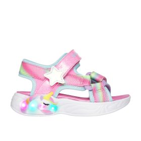 Skechers villogós lány szandál 303107N-PKMT