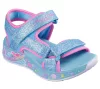 Skechers villogós lány szandál 303108L-BLMT-31
