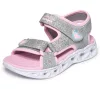Skechers villogós lány szandál 303114L-SLPK-29