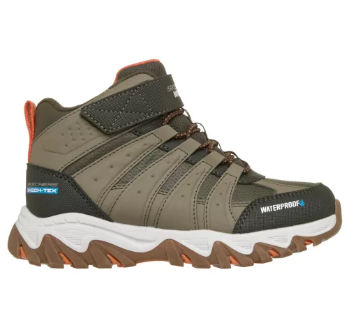 Skechers vízálló fiú bakancs 406367L-OLV-29