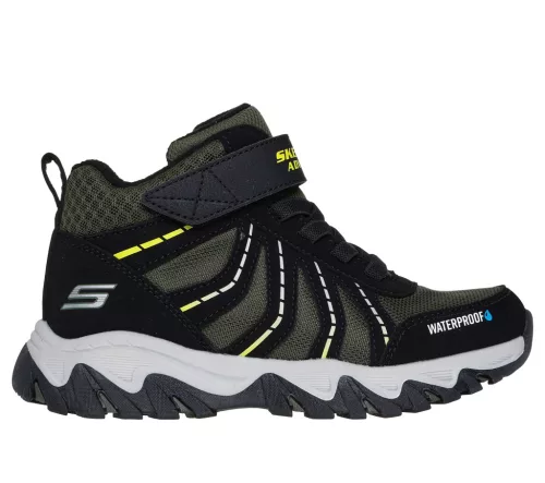 Skechers vízálló fiú csizma 406412L-BKGR-33