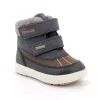 Primigi Gore-Tex fiú csizma 8856666-20 kék-szürke-barna színben, téli vízálló gyerekcipő két tépőzárral
