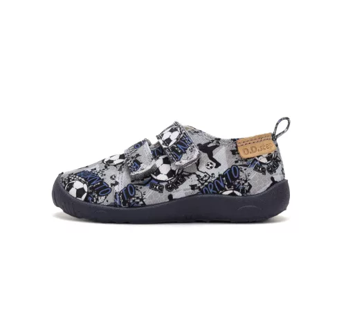 D.D.Step barefoot - mezítlábas fiú vászoncipő C086-62397B-21