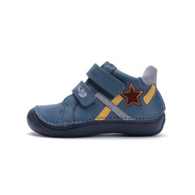 Ponte20 szupinált fiú cipő kék színben, szürke és mustársárga csillagmintás díszítéssel – DA03-5-2948M-25