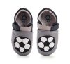 K1596-52572-S D.D.Step szürke bőr puhatalpú fiú cipő focilabda mintával