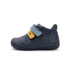 D.D.Step Barefoot mezítlábas fiú cipő S070-52141B-20 hajlított talppal – kék, cica mintával